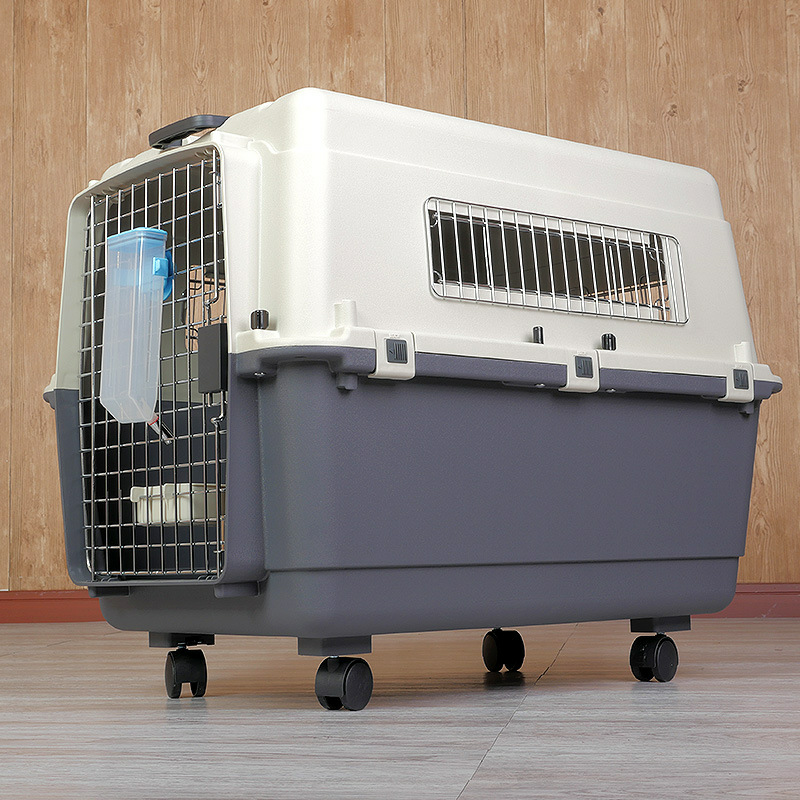 IATA pet carrier Airline crate large dog and cat carry cages kennel air plastic carrier