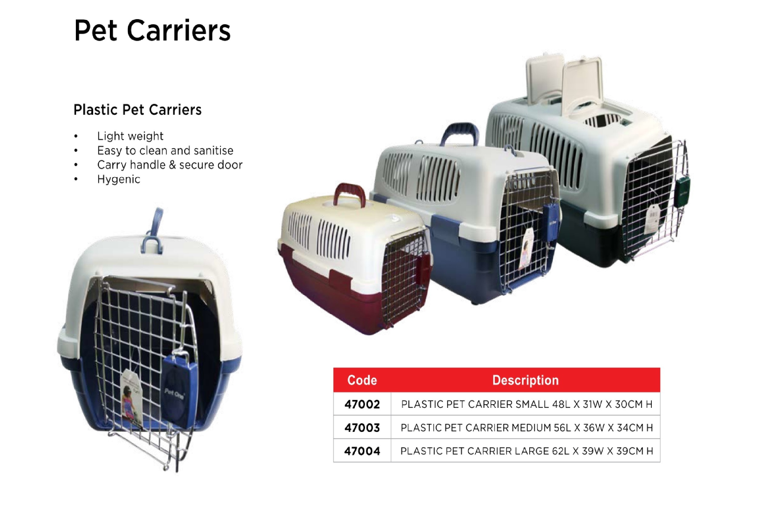 Pet Carrier Portable Medium Dog Cat Crate Travel Light