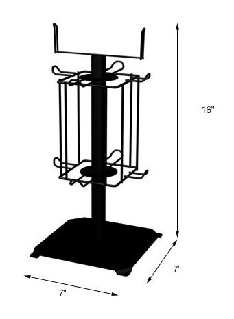 Advertisement pop up Countertop spinner gift card display rack