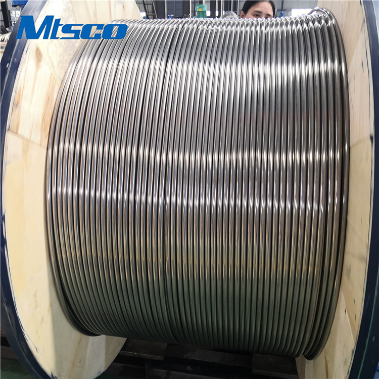 316l Welded Single Multi Core Stainless Steel Coiled Tubing For Instrument Down Well MT23