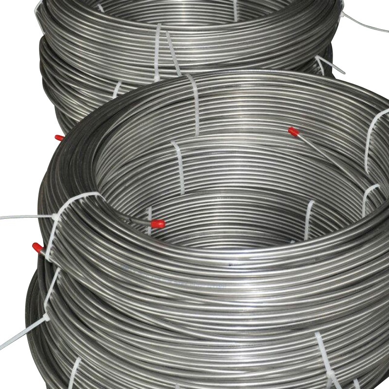 Bright Finish surface chemical injection line Welded control line Stainless Steel Coiled Tubing