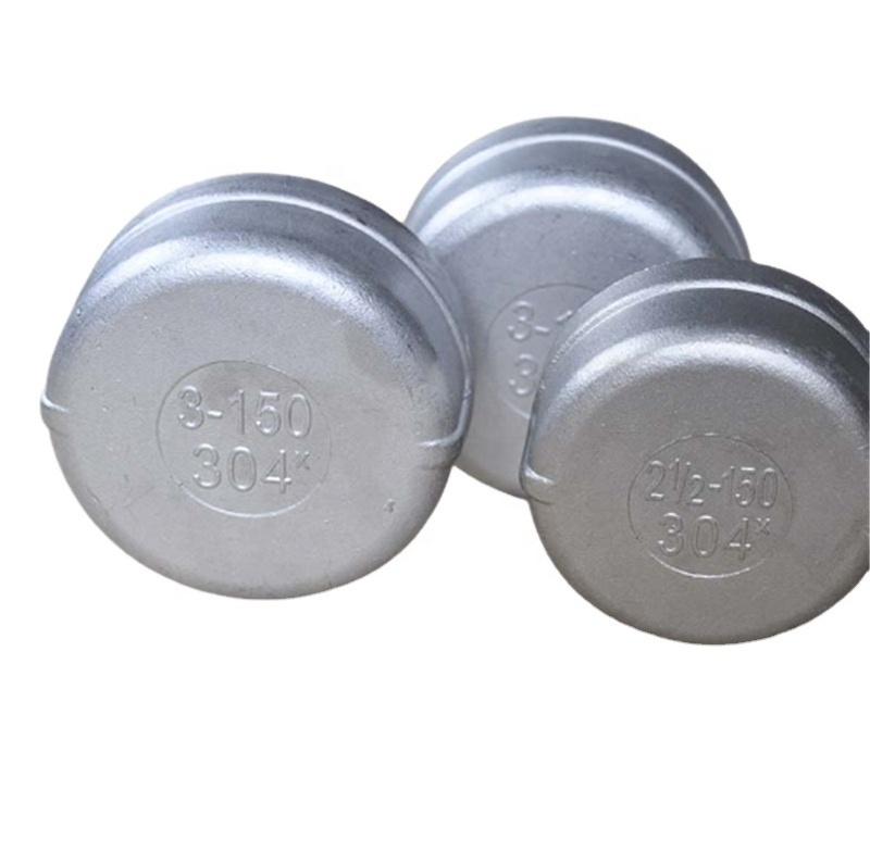 304L Stainless Steel Casting Cap Pipe Fitting 8mm Cap With 150 # 6 Inch End Cap For Pipe