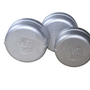 304L Stainless Steel Casting Cap Pipe Fitting 8mm Cap With 150 # 6 Inch End Cap For Pipe