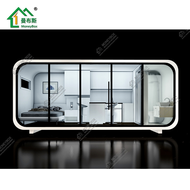 Prefab container portable luxury flat pack modular tiny outdoor apple cabin office pod garden apple office pod