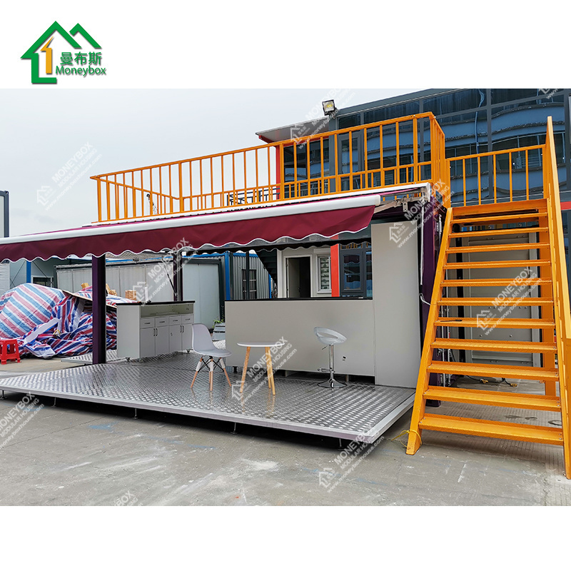 Outdoor steel metal prefabricated modular portable restaurant buildings