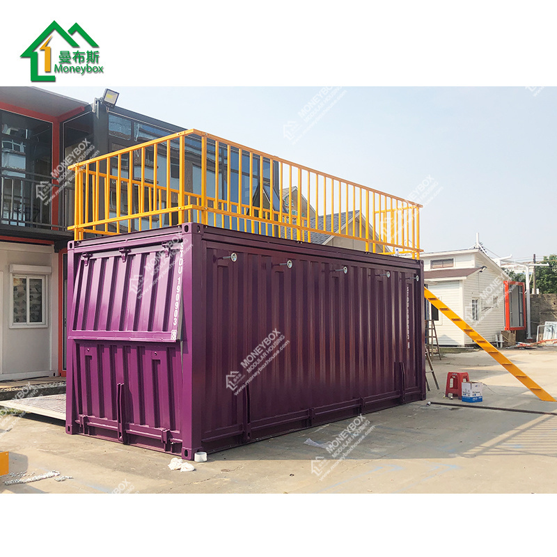 Outdoor steel metal prefabricated modular portable restaurant buildings