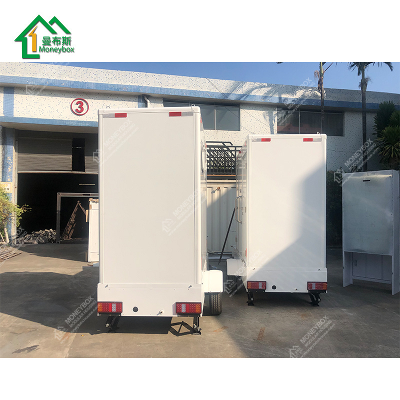 Outdoor event prefabricated modular trailer portable toilets cabin