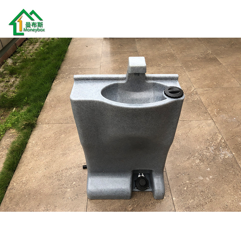 Outdoor public portable hand washing sanitary bathroom wash basin sink