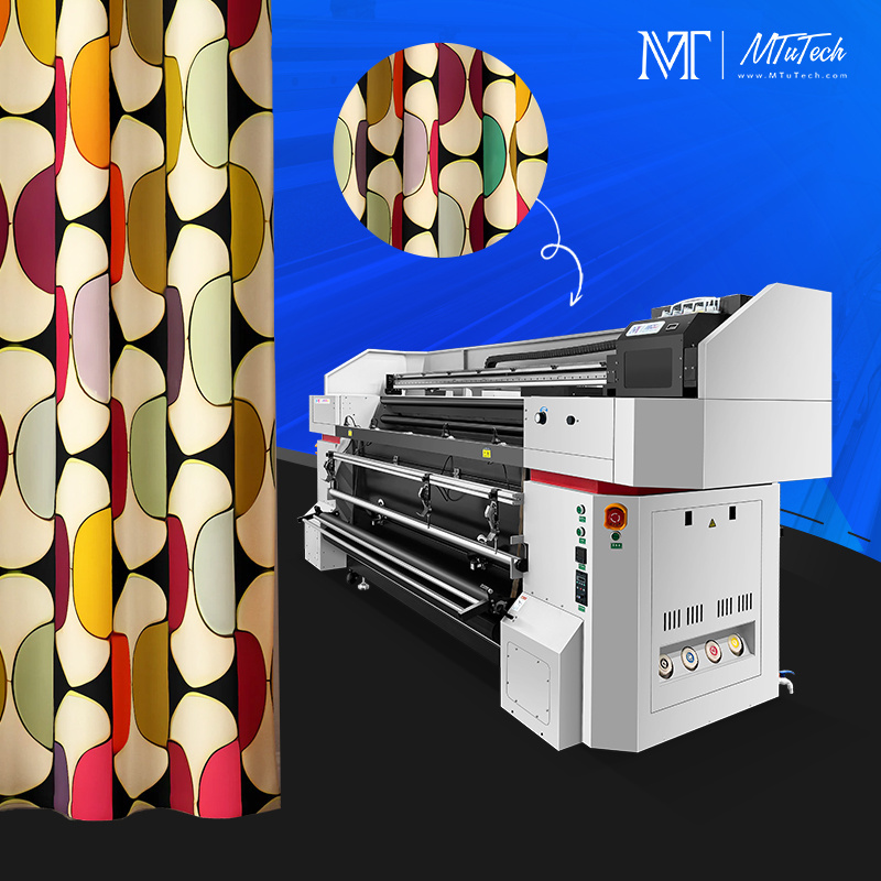 Leading printer manufacturer MTutech 8 Colors direct to cotton fabric printing machines textile printer machine