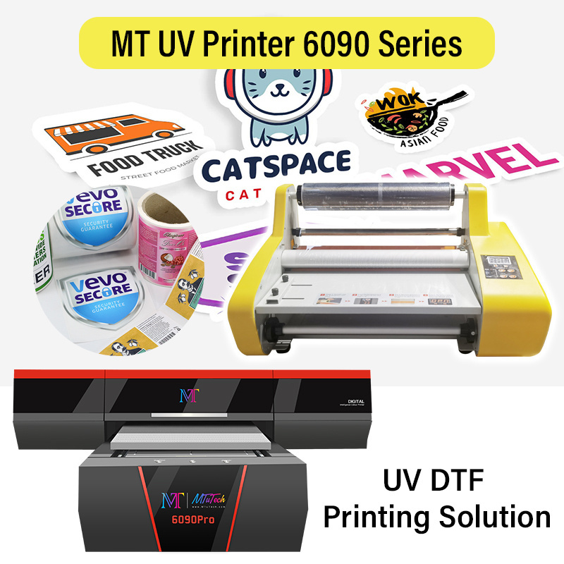 MT MTuTech UV Flatbed printer MT-UV6090pro small format wood metal glass acrylic printing machine