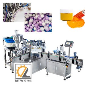 MTW full automatic 15ml Liquid Pigment Filling Capping Machine