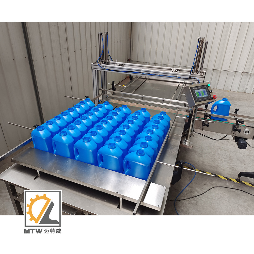 MTW automatic bottle feeder warmer sorting machine for HDPE or plastic square and flat bottle