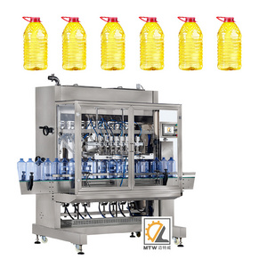 MTW automatic 4 heads 3l piston pump edible oil filling machine