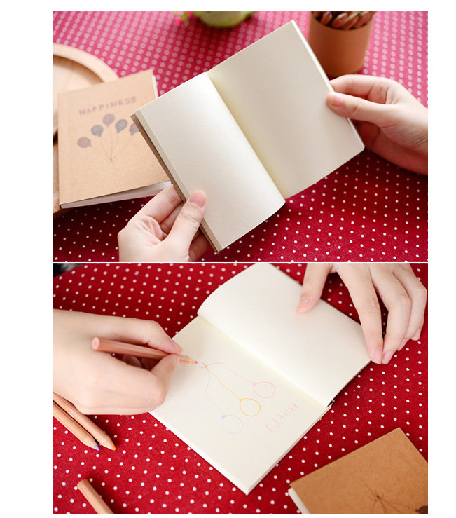 Recycle Office Small Size Cute Pocket Brown Kraft Notebook Notepad For Student Promotional