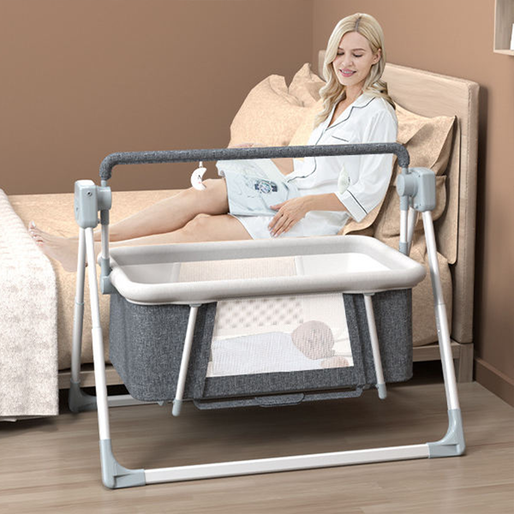 Multifunctional Electric Newborn Cradle Swing Bedside Bed Baby Bassinet