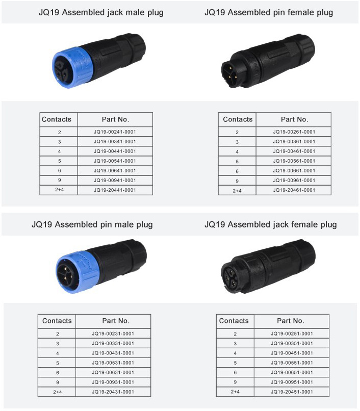 IP68 IP67 2Pin 3Pin 4Pin waterproof male female electrical cable wire connectors automotive