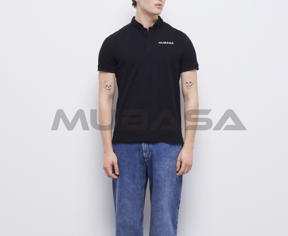 Custom Embroidered Logo Polo Shirts Solid Colors Polo Shirts Stretch Cotton Pique Polo Shirt with Concealed Button