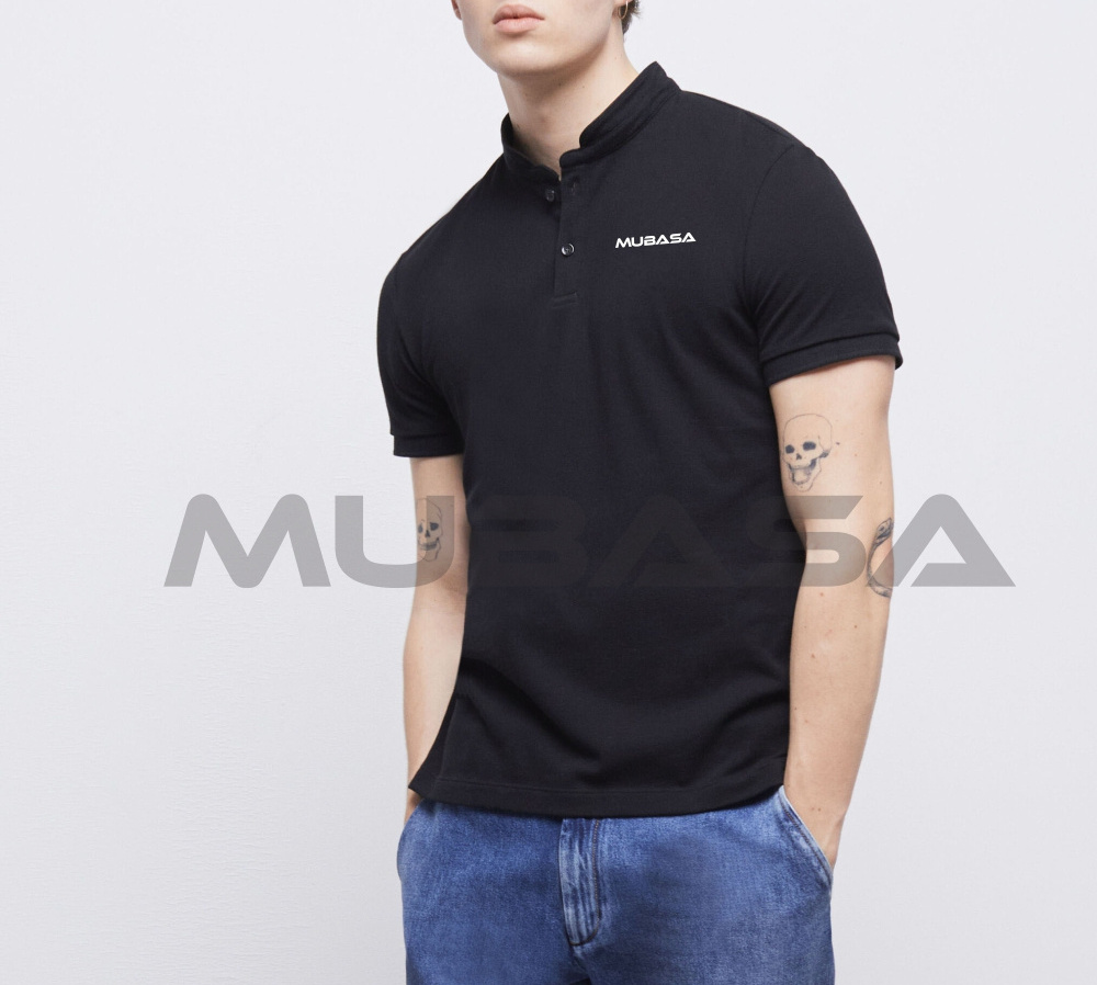 Custom Embroidered Logo Polo Shirts Solid Colors Polo Shirts Stretch Cotton Pique Polo Shirt with Concealed Button