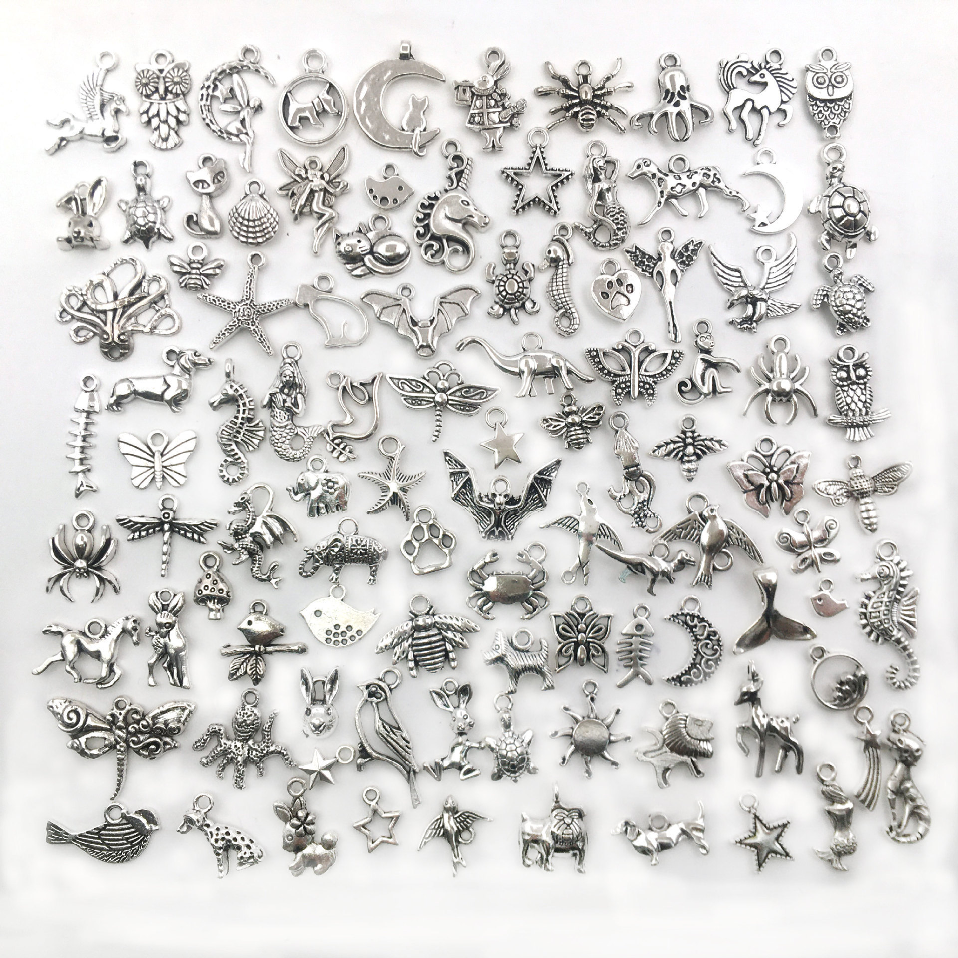 Wholesale Mixed Tibetan Silver Gold Alloy Pendants Turtle Butterfly Charms for DIY Jewelry Making