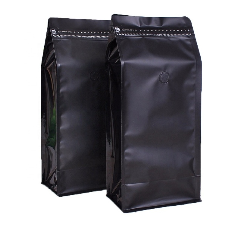 500g Wholesale China Coffee Use Foil Lined Packaging Bags with One Way Valve