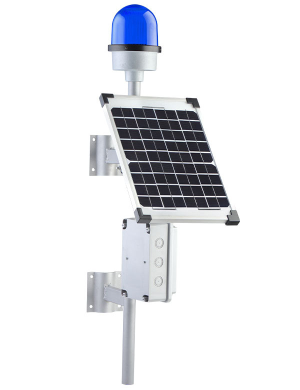 20W Solar Panel Aircraft Warning Lights Led Aviation Obstruction Lights Flashing Tower Aviation Obstruction LED Obstruction