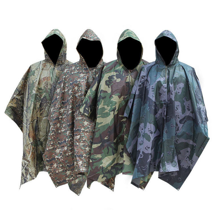 Raincoat tactical camouflage cloak camouflage raincoat tent  hunting fishing leisure tent