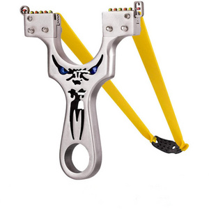 MUCHAN aiming slingshot outdoor sports hunting stainless steel slingshot competition practice using solid high precision