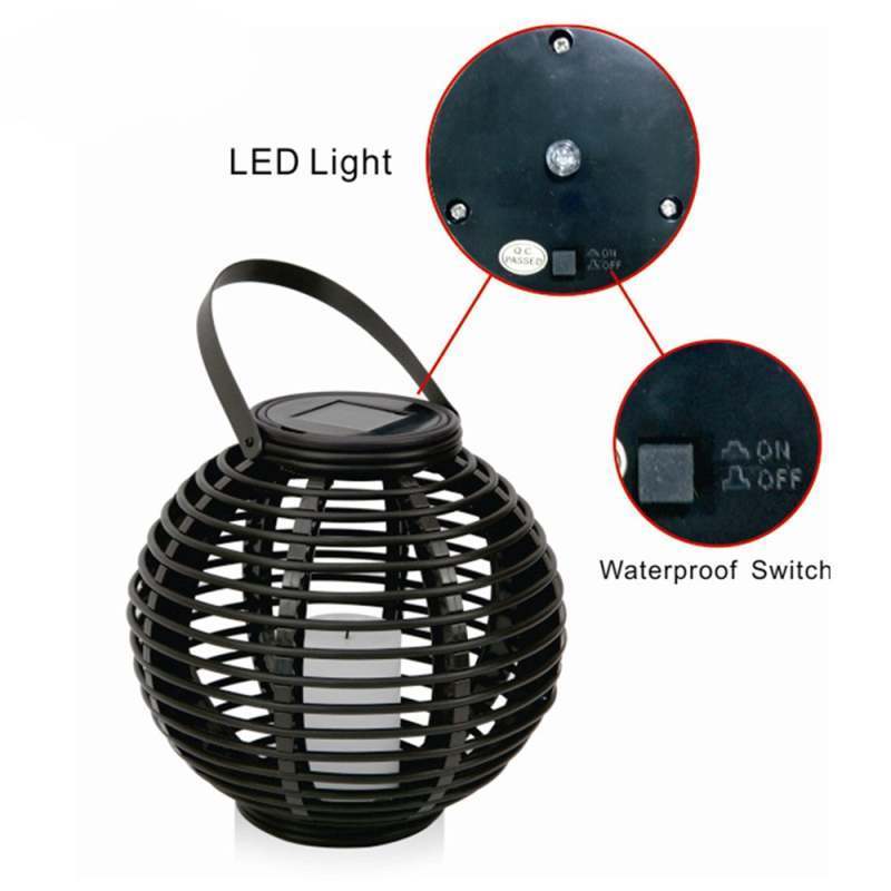 Solar Flashing Flame Light Outdoor Landscape Decorative Light Solar Lantern Hanging Light Dancing Flame