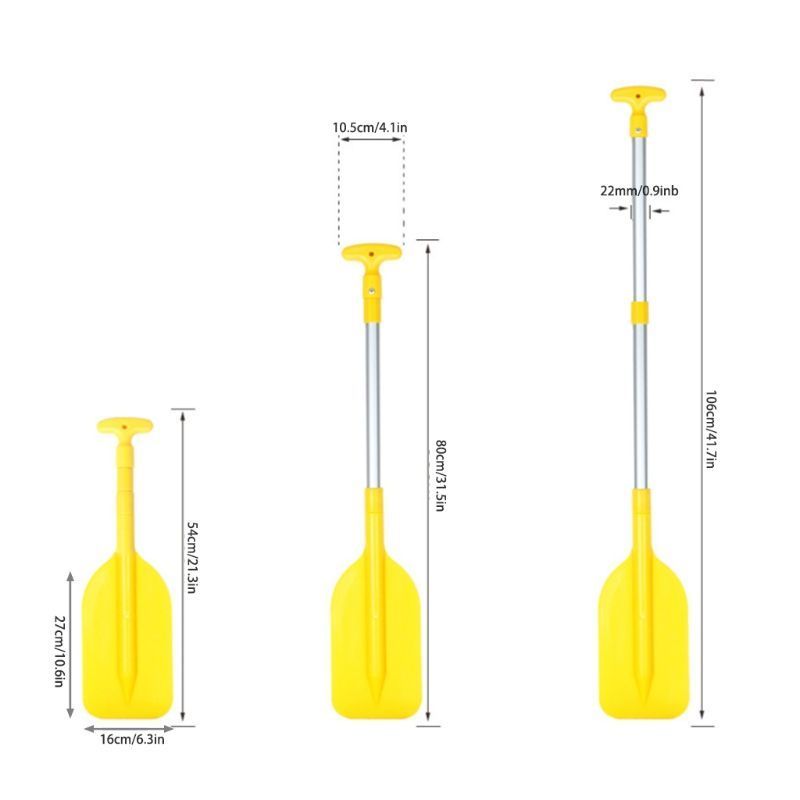 Outdoor water supplies aluminum alloy telescopic paddle 54-106cm portable shrinkable paddle thickened kayak canoe