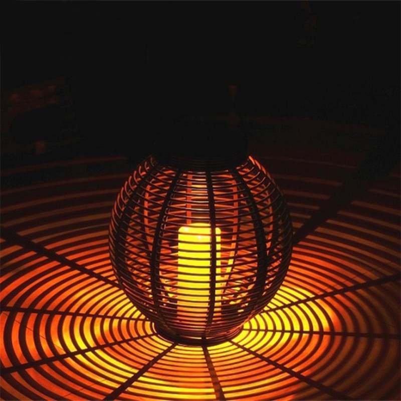 Solar Flashing Flame Light Outdoor Landscape Decorative Light Solar Lantern Hanging Light Dancing Flame