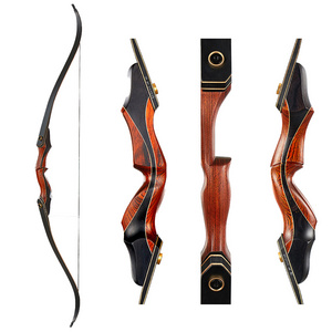 MUCHAN Wholesale 60 Inch Wooden Detachable Recurve Longbow Traditional American Hunting Bow