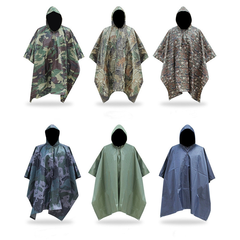 Raincoat tactical camouflage cloak camouflage raincoat tent  hunting fishing leisure tent