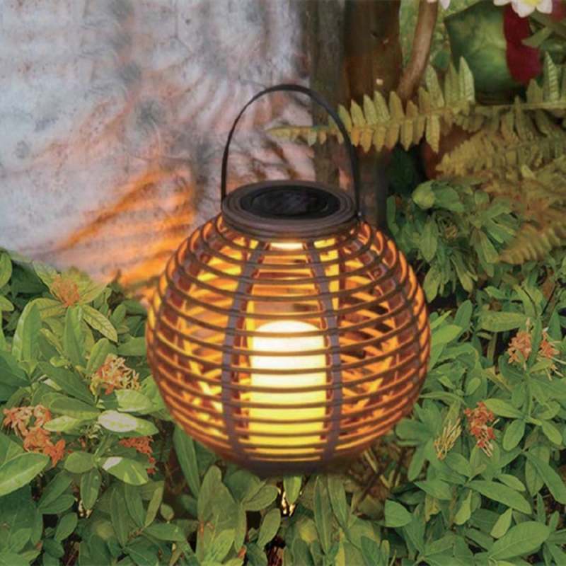 Solar Flashing Flame Light Outdoor Landscape Decorative Light Solar Lantern Hanging Light Dancing Flame