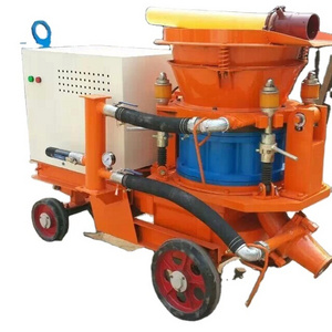 Variable output dry spraying refractory shotcrete gunning castable gunite machine