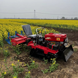 Ride-on diesel agricultural equipment 25ph 35ph 40ph Multifunctional Crawler rotary tiller