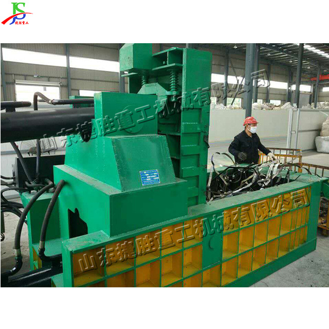 Automatic bale turning hydraulic metal briquette machine Heavy duty scrap metal briquette recycling machine