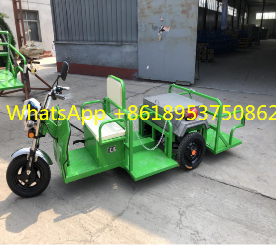 2021 new product four dustbins for sorting and collecting trash electric garbage tricycle