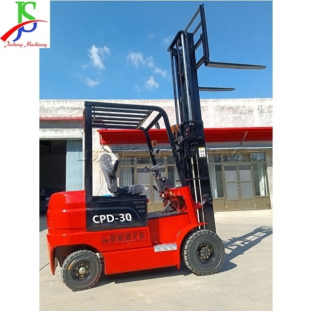 Portable material carrier  Four-fulcrum counterbalance electric forklift 2T 3 m forklift truck