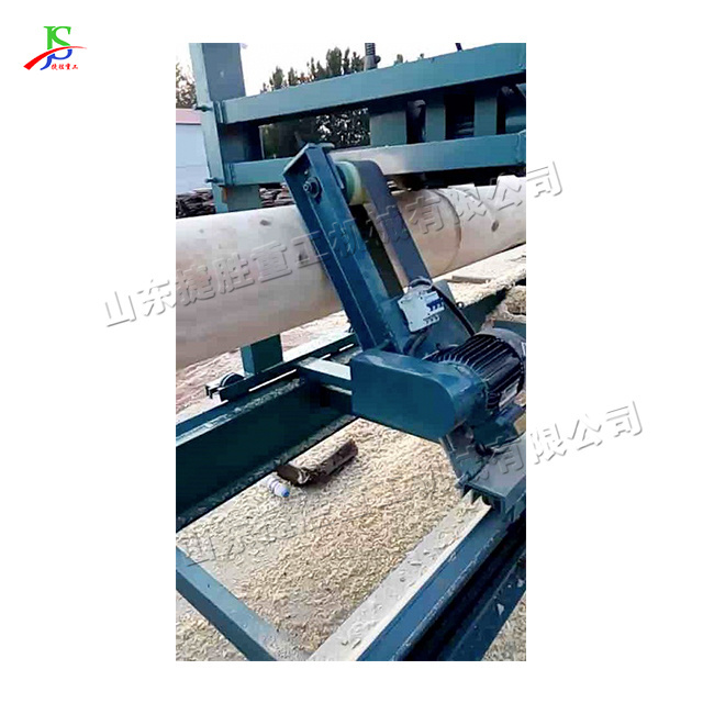 Horizontal heavy duty round wood cutting lathe Log lathe for antique building Large diameter wood lathe