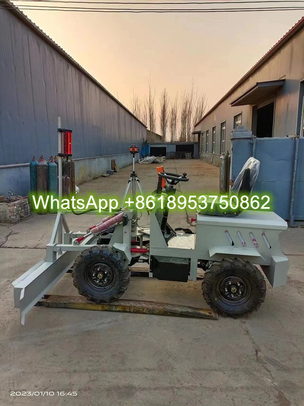 JS-400 Road paver laser screed vibration ruler frame concrete floor leveling machine with loader