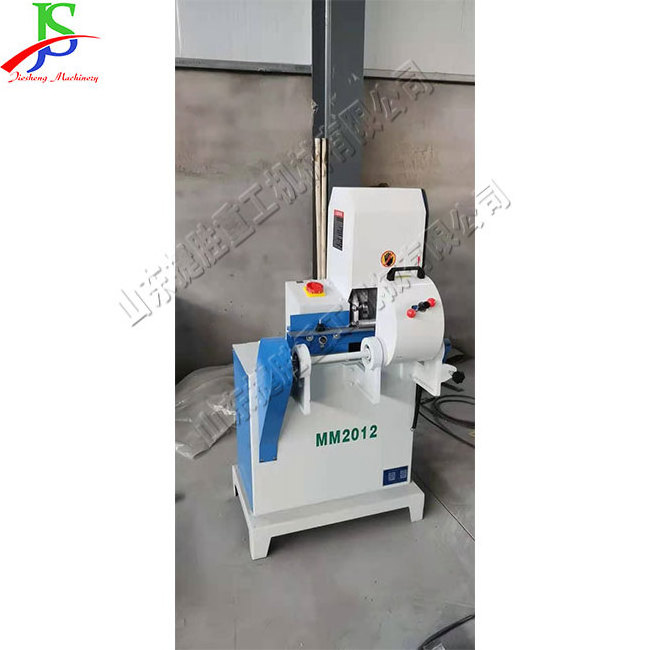 Woodworking round stick sander equipment Vertical belt sander for broom stick Single belt round stick polishing device