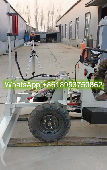 JS-400 Road paver laser screed vibration ruler frame concrete floor leveling machine with loader