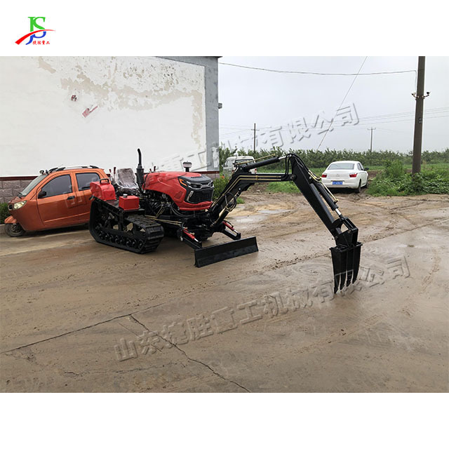 50HP crawler farm rototiller High horsepower tractor Agricultural fertilizing shed trencher Small bulldozer