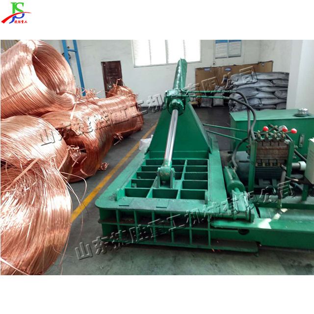 Automatic bale turning hydraulic metal briquette machine Heavy duty scrap metal briquette recycling machine