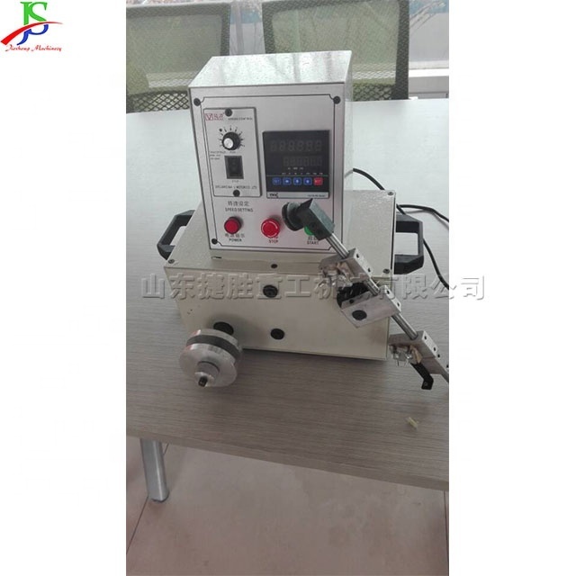 Small table type electric rebar wire winding machine construction site rebar strapping machine wire coil machine