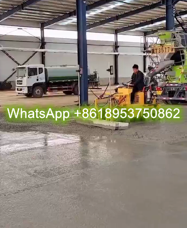 JS-400 Road paver laser screed vibration ruler frame concrete floor leveling machine with loader