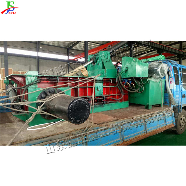 Automatic bale turning hydraulic metal briquette machine Heavy duty scrap metal briquette recycling machine