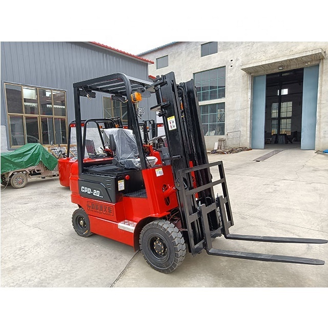 Portable material carrier  Four-fulcrum counterbalance electric forklift 2T 3 m forklift truck