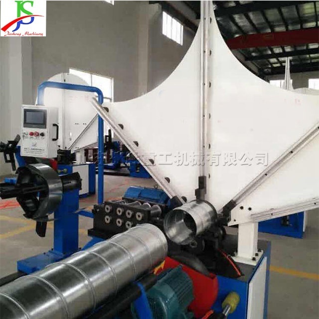 Spiral air duct production machinery equipment metal belt material coil cylinder machine