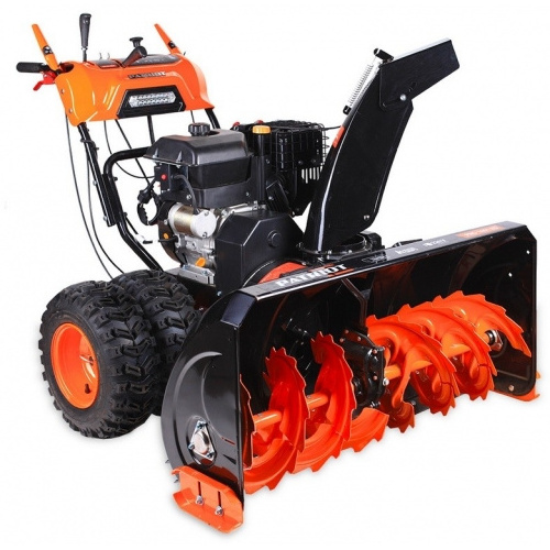 Commercial 302cc Electric Start Two-Stage Gas Snow Blower with Headlight Drift Cutters Clean-out tool